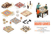 Board Games Isometric Set