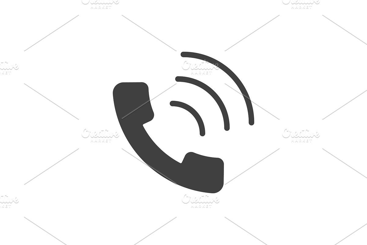 Handset black icon in Icons - product preview 8