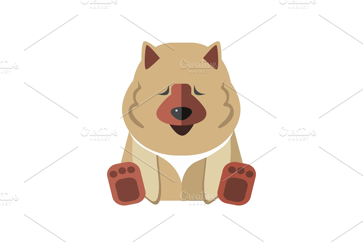 Shar Pei. Funny cartoon character in Illustrations - product preview 8