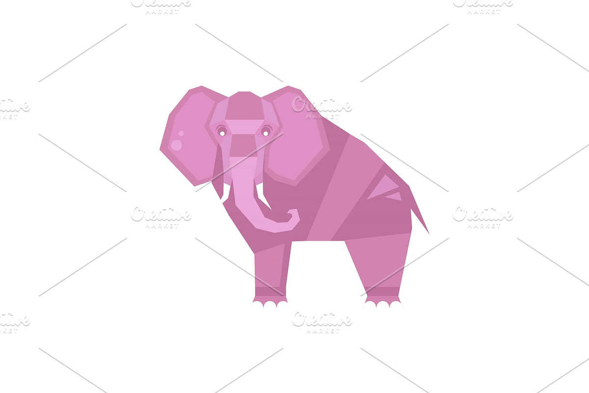 Elephant. Stylized Vector in Illustrations - product preview 8