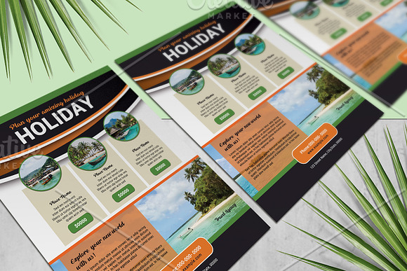 Travel Flyer V985 in Flyer Templates - product preview 3
