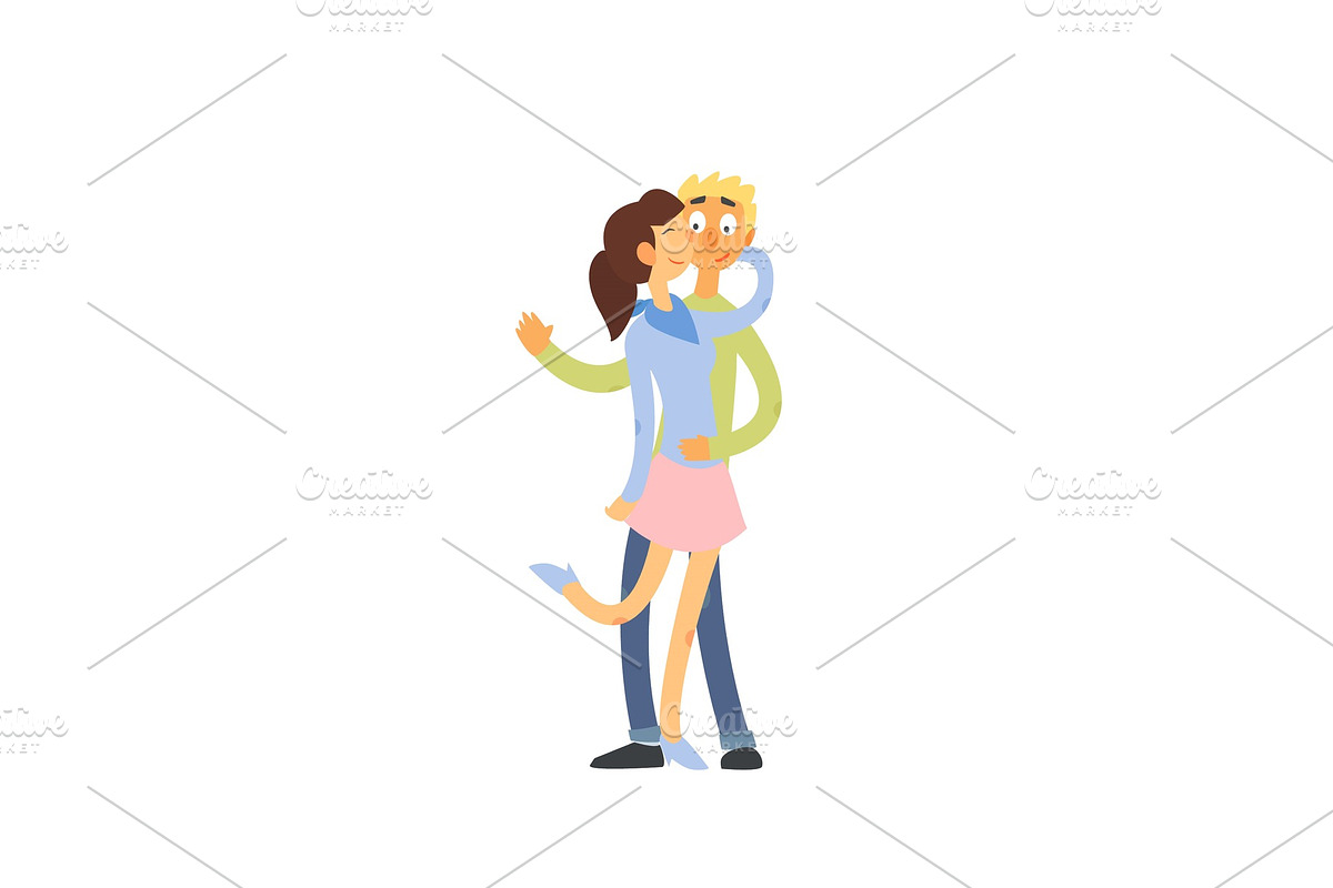 Loving young couple vector in Illustrations - product preview 8