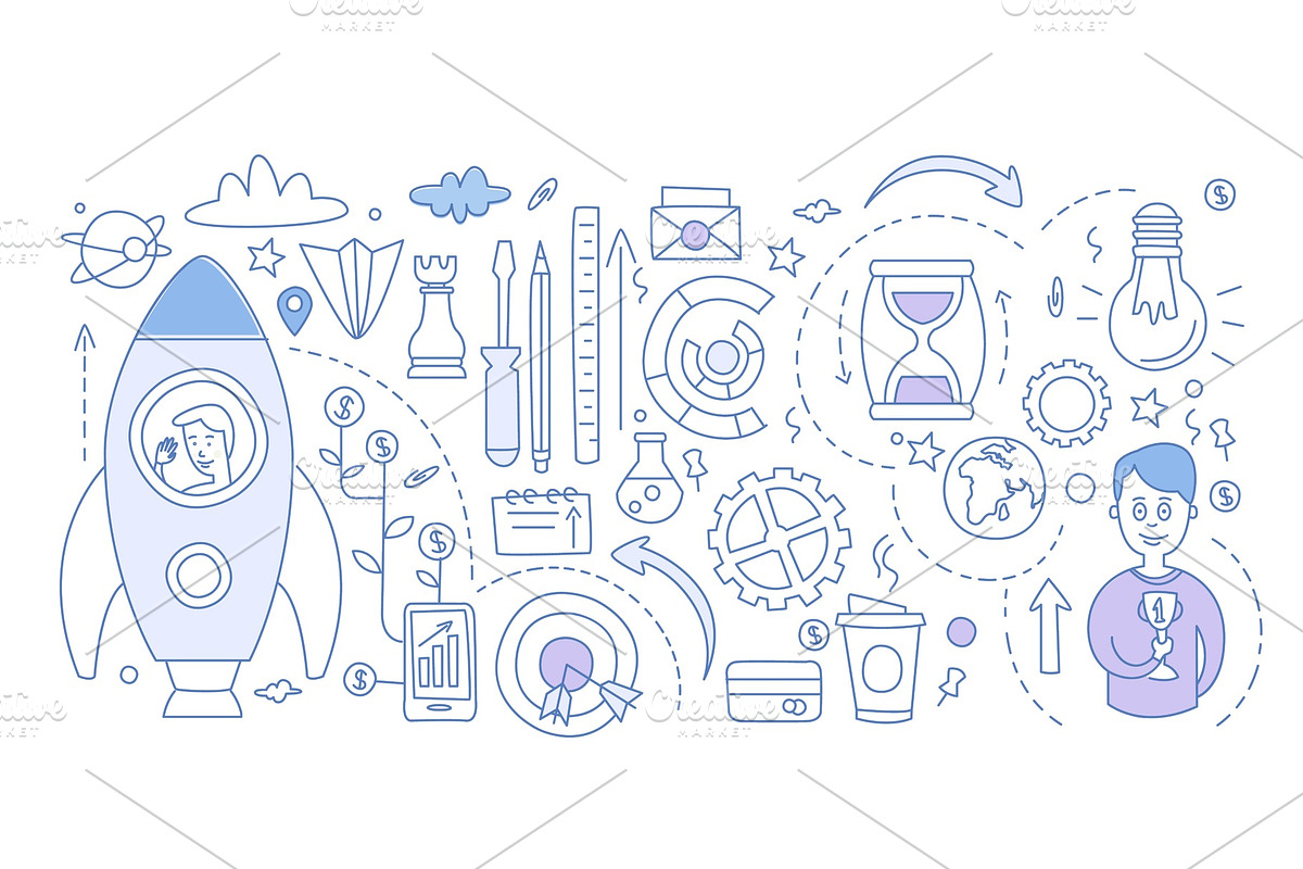 Start Up Infographics. Vector in Illustrations - product preview 8