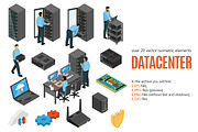 Datacenter Isometric Set