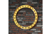Vector Marquee light circle
