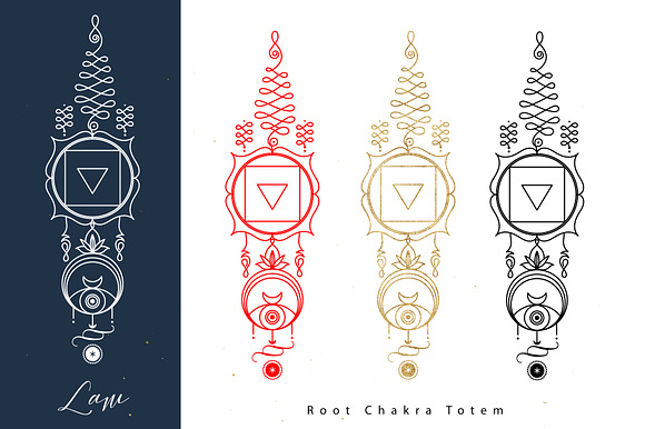 Chakras Totems. Pro in Illustrations - product preview 1