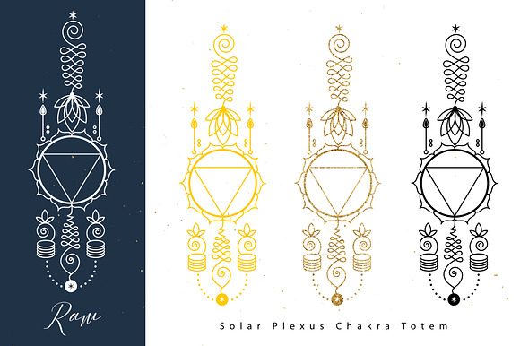 Chakras Totems. Pro in Illustrations - product preview 3