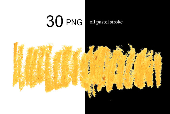 30 PNG oil pastel stroke. in Textures - product preview 2