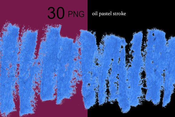 30 PNG oil pastel stroke. in Textures - product preview 7