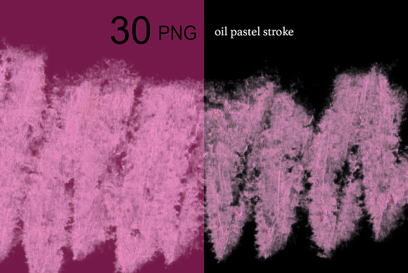 30 PNG oil pastel stroke. in Textures - product preview 8