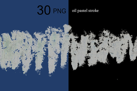 30 PNG oil pastel stroke. in Textures - product preview 9