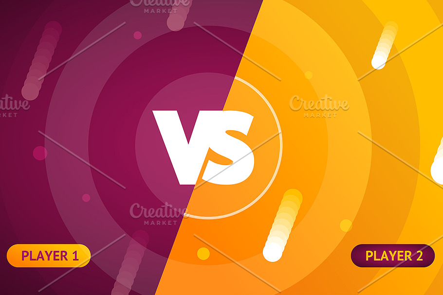 Color Background with Versus Sign.