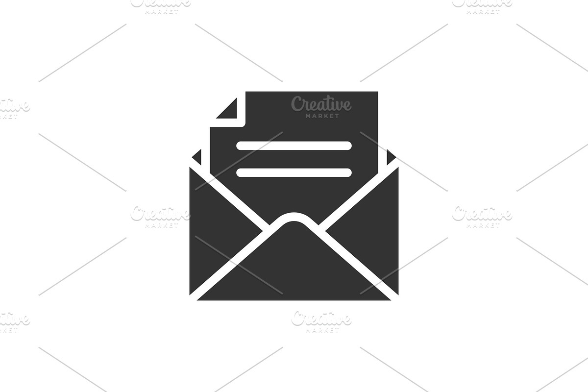 Email black icon in Icons - product preview 8