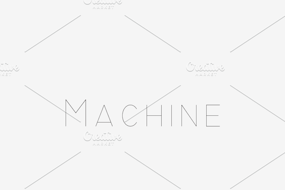 Machine in Sans-Serif Fonts - product preview 8