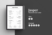 Abstract Resume/CV Template - Jasper