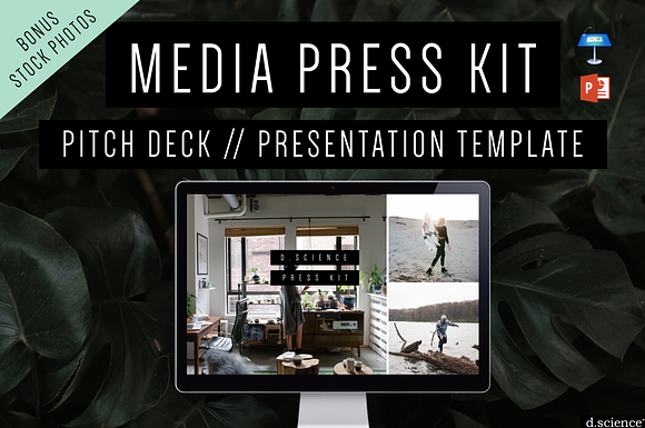 Creative Pitch Deck, Press Media Kit in Keynote Templates - product preview 11