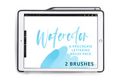 Watercolor Procreate Lettering Brush