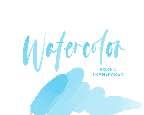 Watercolor Procreate Lettering Brush in Add-Ons - product preview 1