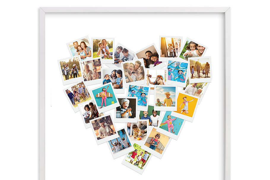 Heart Photo Collage template-ID12 in Stationery Templates - product preview 8