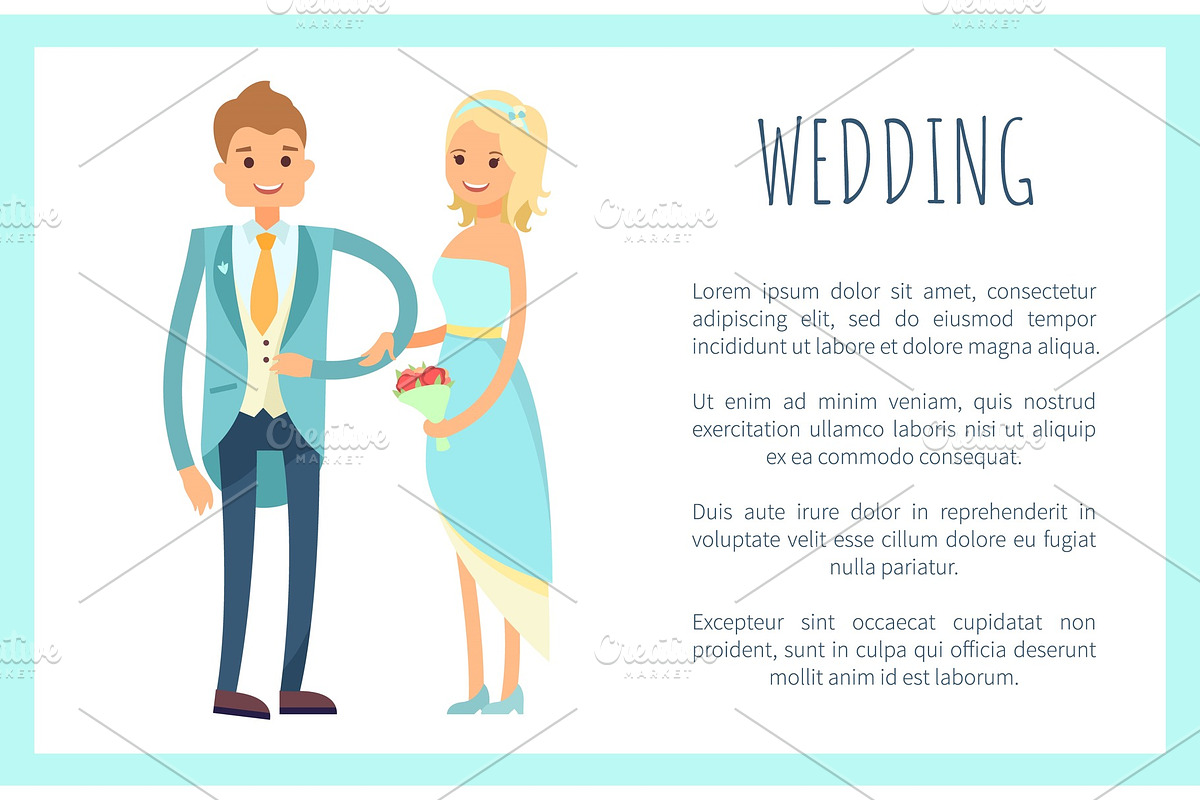 Wedding Placard,Text Sample Vector in Illustrations - product preview 8