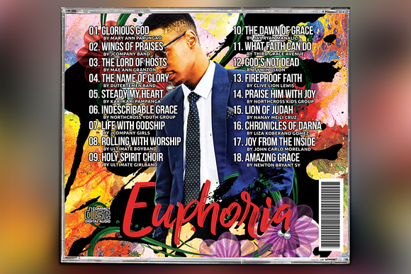 Euphoria DJ CD Album Artwork in Templates - product preview 2