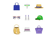 Accessories Collection Poster Vector