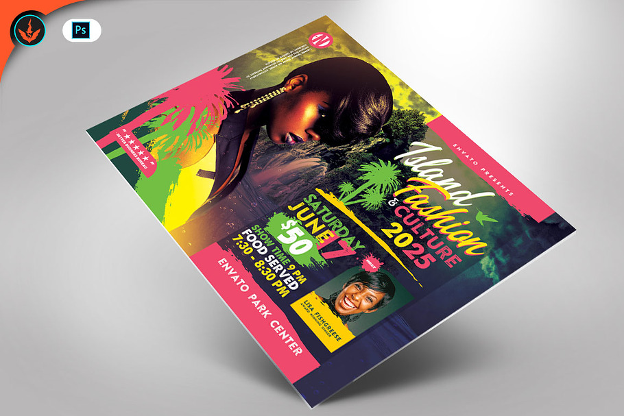 Island Fashion Flyer Template in Flyer Templates - product preview 8