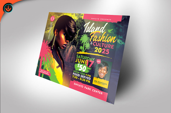 Island Fashion Flyer Template in Flyer Templates - product preview 1
