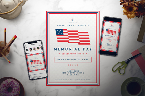 Labor Day Flyer & Memorial Day Flyer in Flyer Templates - product preview 2