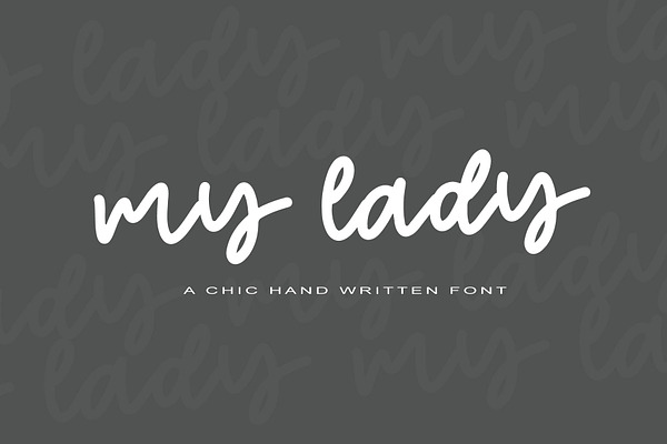 My Lady | Handwritten Font