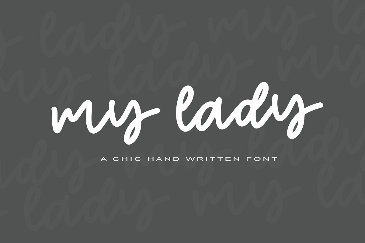 My Lady | Handwritten Font in Script Fonts - product preview 8