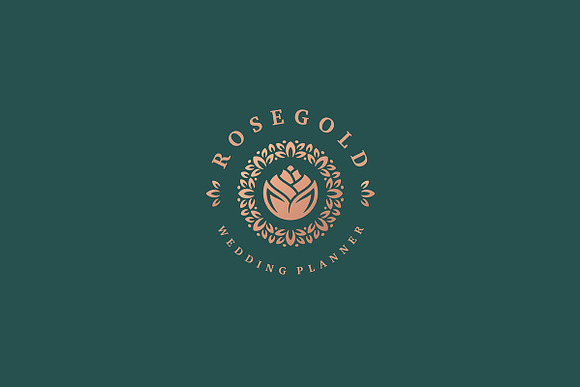 Rose Gold Logo Combinations in Logo Templates - product preview 1