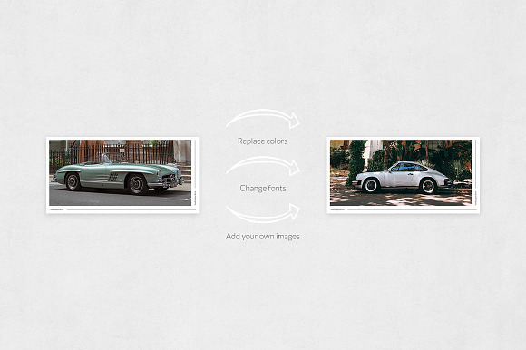 Classic Cars Twitter Posts in Twitter Templates - product preview 4