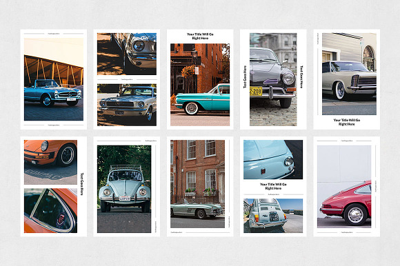 Classic Cars Pinterest Posts in Pinterest Templates - product preview 7