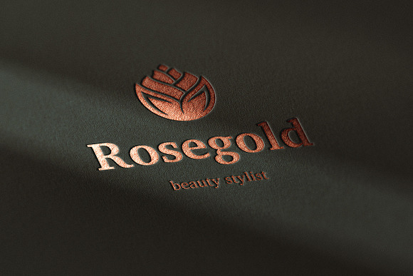 Rose Gold Logo Combinations in Logo Templates - product preview 7