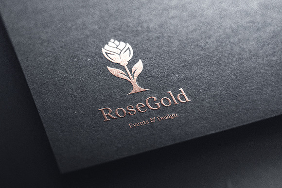 Rose Gold Logo Combinations in Logo Templates - product preview 9
