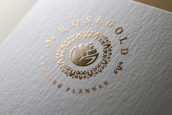 Rose Gold Logo Combinations in Logo Templates - product preview 10