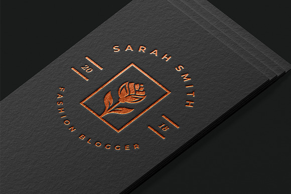 Rose Gold Logo Combinations in Logo Templates - product preview 11