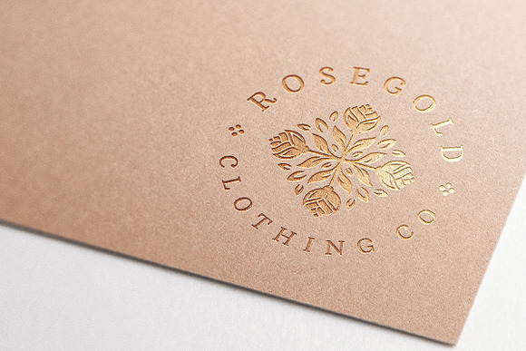 Rose Gold Logo Combinations in Logo Templates - product preview 12