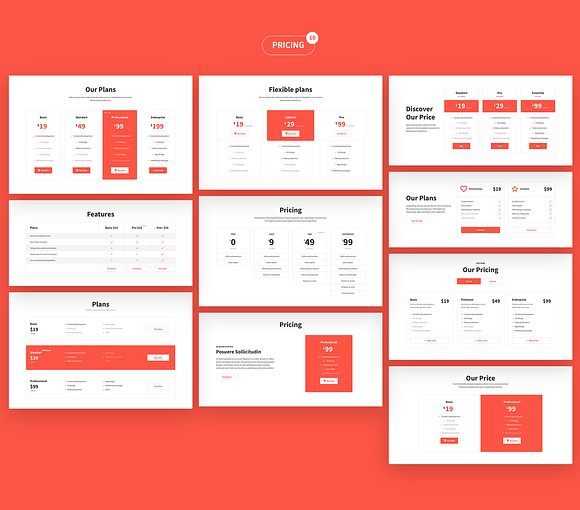 ARON Web UI Kit in UI Kits and Libraries - product preview 11