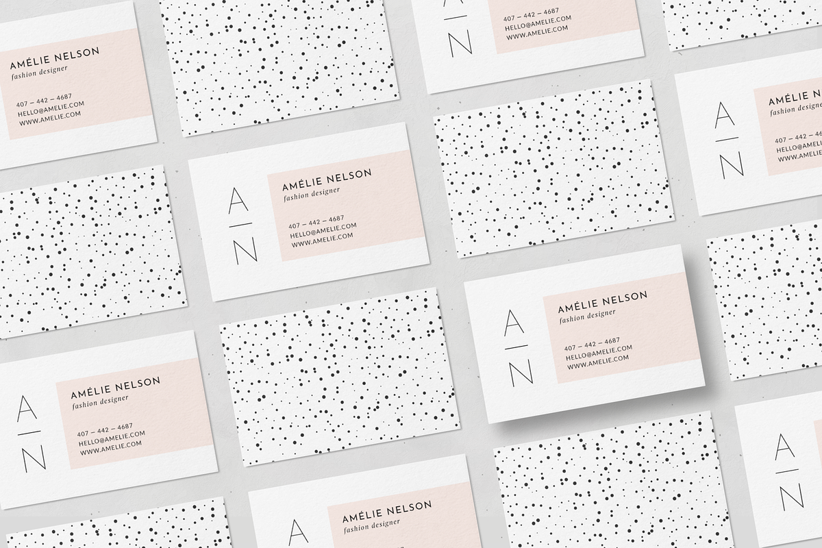 Business Card Template • Amelié in Business Card Templates - product preview 8