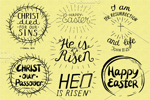 HE IS RISEN set in Illustrations - product preview 1