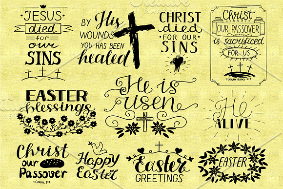 HE IS RISEN set in Illustrations - product preview 2