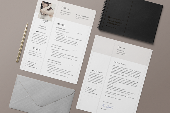 Elegant Resume Template • Ana in Resume Templates - product preview 1