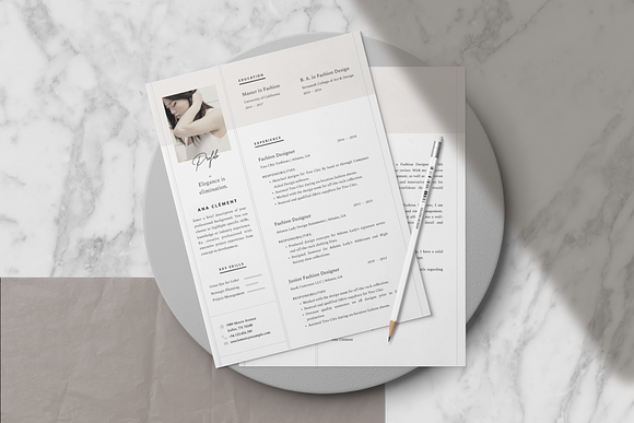 Elegant Resume Template • Ana in Resume Templates - product preview 2