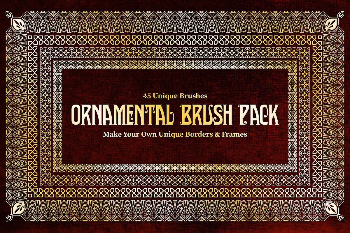 Ornament Pattern Brush Pack in Add-Ons - product preview 8