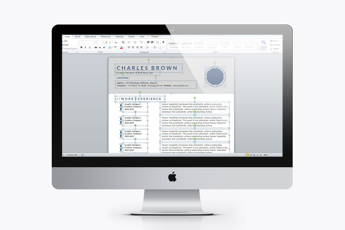 Resume & Cover Letter in Letter Templates - product preview 8