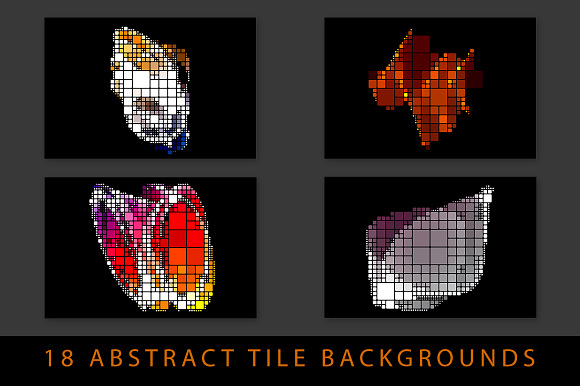 18 Abstract Tile Backgrounds in Patterns - product preview 3