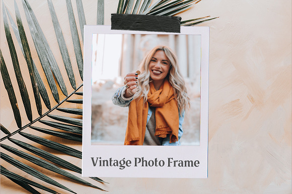 Vintage Photo Frame Mockup in Instagram Templates - product preview 4
