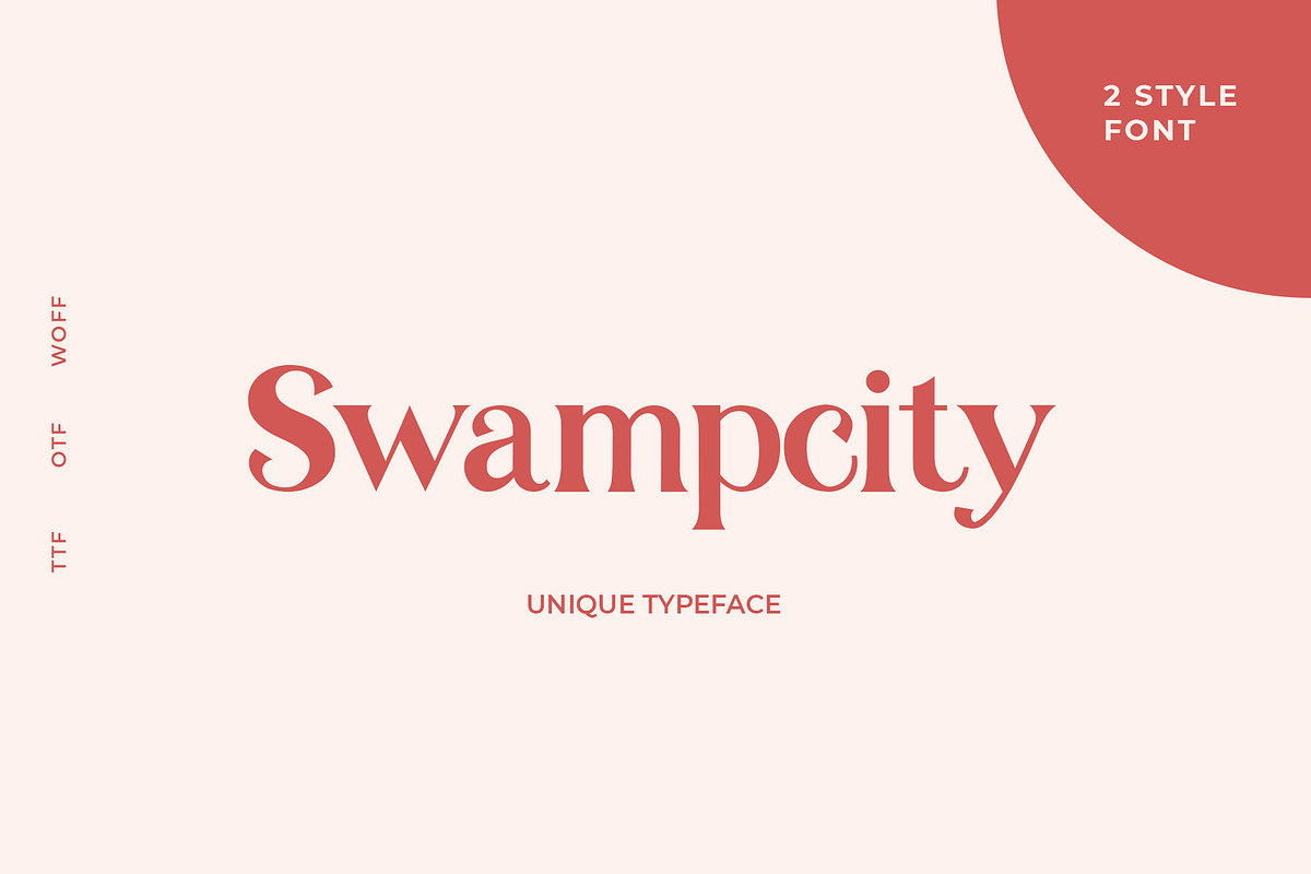 Swampcity Typeface Font in Serif Fonts - product preview 8